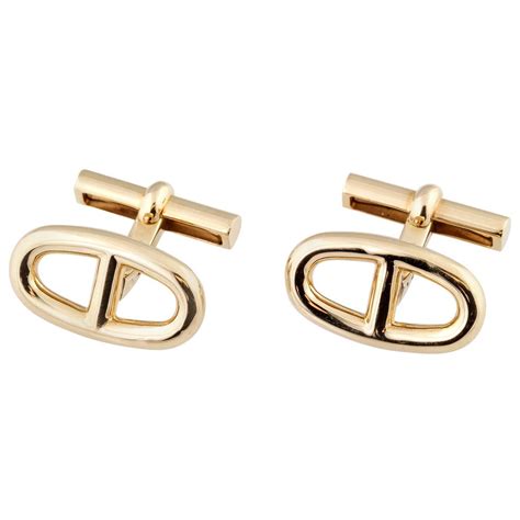 hermes earring cuff|hermes cufflinks gold and enamel.